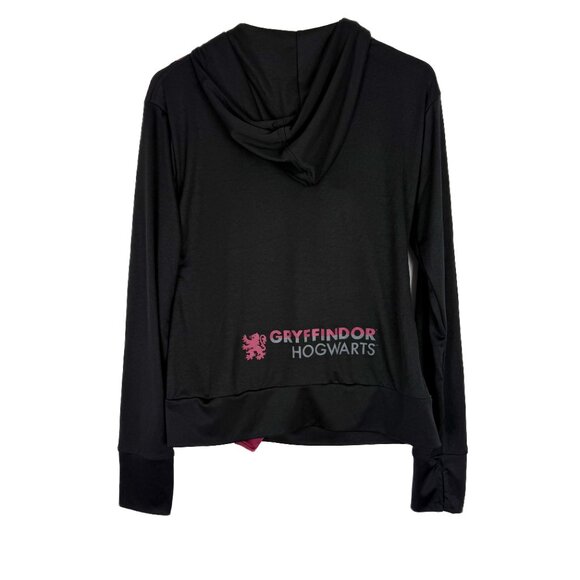 Wizarding World of Harry Potter Gryffindor Asymmetrical Zip Hooded Jacket Medium - Picture 10 of 13